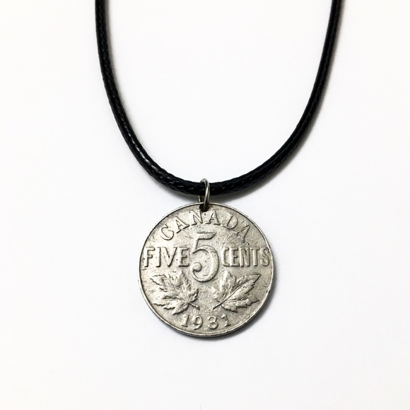 Jewelry - 1931 Canadian Coin Nickel — 18-inch necklace